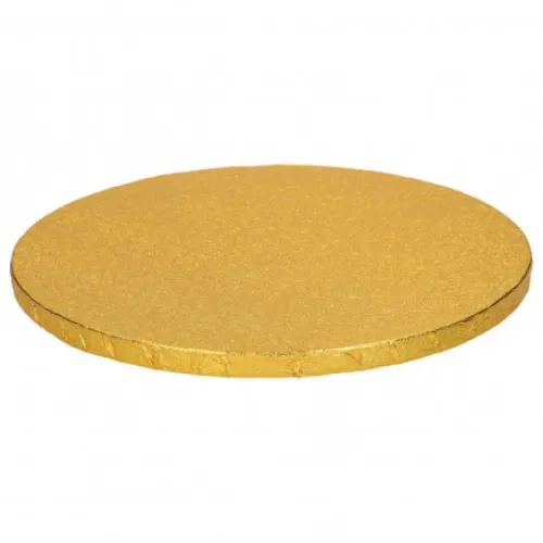 FunCakes Podkłady | Podkład okrągły pod tort złoty 30,5 cm sztywny -