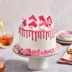 FunCakes Polewy, Dripy I Lukry | Polewa do dekoracji różowa "Pink" , 180 ml -