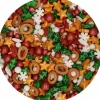 FunCakes Posypki Cukrowe | Posypka cukrowa do dekoracji, Boże Narodzenie 3D 70 g -
