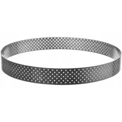 KuchPol Ranty Cukiernicze | Rant perforowany okrągła forma do tarty średnica 16 cm