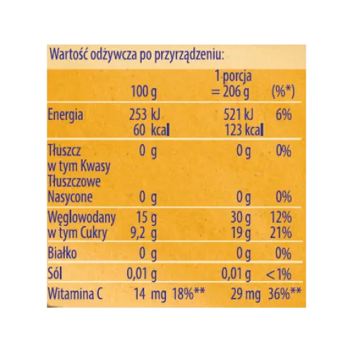 Dr. Oetker Desery Jednoporcjowe | Słodka Chwila Aromatyczny Duet Kisiel smak pieczone jabłko i cynamon