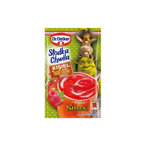 Dr. Oetker Desery Jednoporcjowe | Słodka Chwila Kisiel smak OGRodowe owoce Shrek
