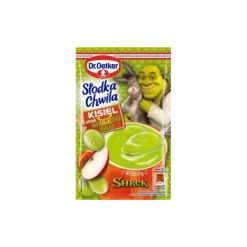 Dr. Oetker Desery Jednoporcjowe | Słodka Chwila Kisiel smak winOGRono- jabłko Shrek