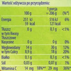 Dr. Oetker Desery Jednoporcjowe | Słodka Chwila Kisiel z kawałkami owoców smak wiśniowy