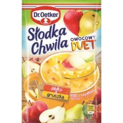 Dr. Oetker Desery Jednoporcjowe | Słodka Chwila Owocowy Duet Kisiel smak jabłko i gruszka