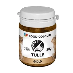 Food Colours Dekoracje Cukrowe | Tiul Złoty, Gold, 20 g,