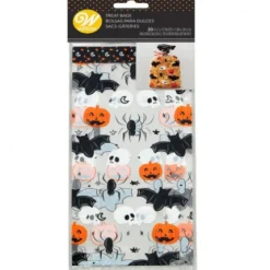 Wilton Woreczki | Woreczki foliowe na słodycze Halloween Nietoperze i Pająki -