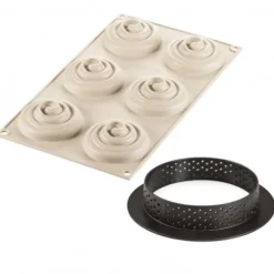 Silikomart Formy Silikonowe|Formy Do Tart | Zestaw do mini tart Twist