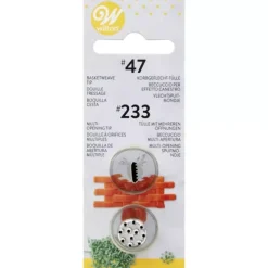 Wilton Tylki Cukiernicze | Zestaw 2 tylek: plecionka (47) gwiazdka multi (233) -